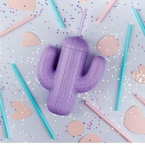 21 Oz Cactus Cup with Straw, Novelty Drinking Cup